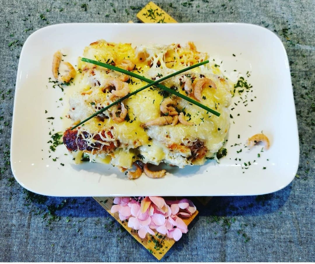 Recept: Asperge-zalm schotel met garnalen
