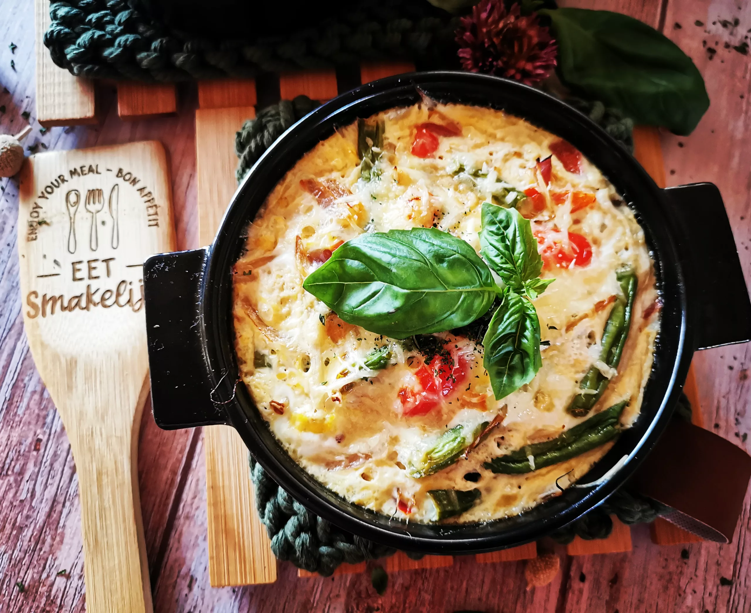 Recept: Frittata met wokgroenten