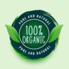 pure and natural organic label or sticker design Biologische Wei Proteïne Concentraat 80% - BIO Whey Protein